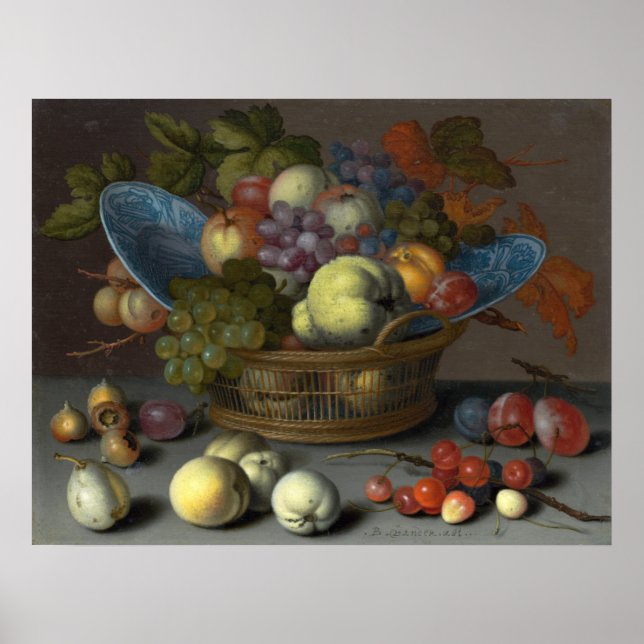 Fruits - Balthasar van der Ast Poster des Beaux-Ar (Devant)