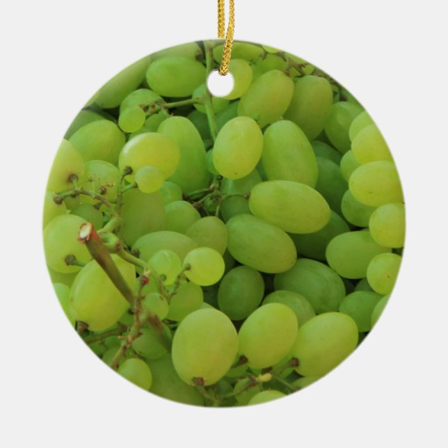 Fruits dans un marché provençal ornement de Noël (Devant)