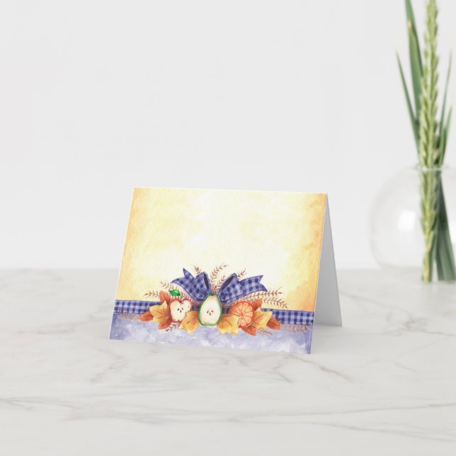 Fruits d'automne - Carte de note (Devant)