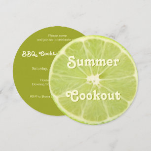 Fruits de citron frais tranche été Invitation de c