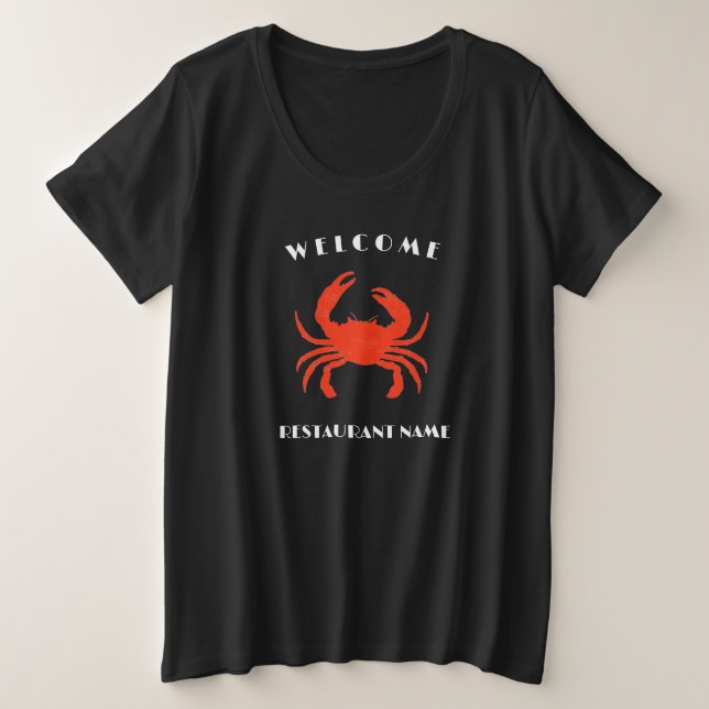 Fruits de mer modernes accueil Crabe rouge personn (Design devant)