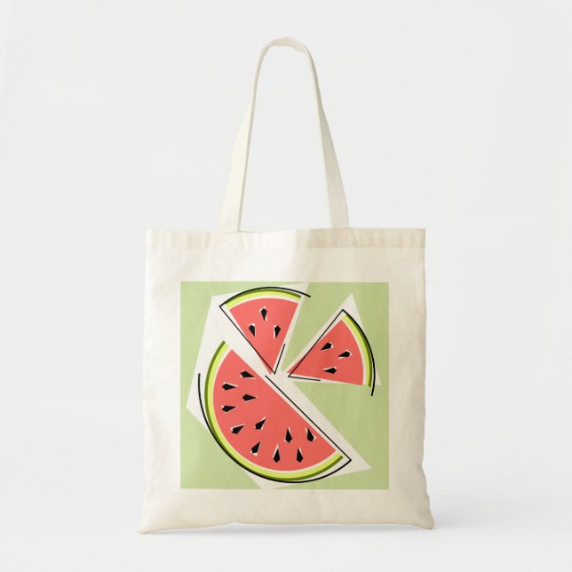 Fruits de pastèque sac fourre-tout vert (Devant)