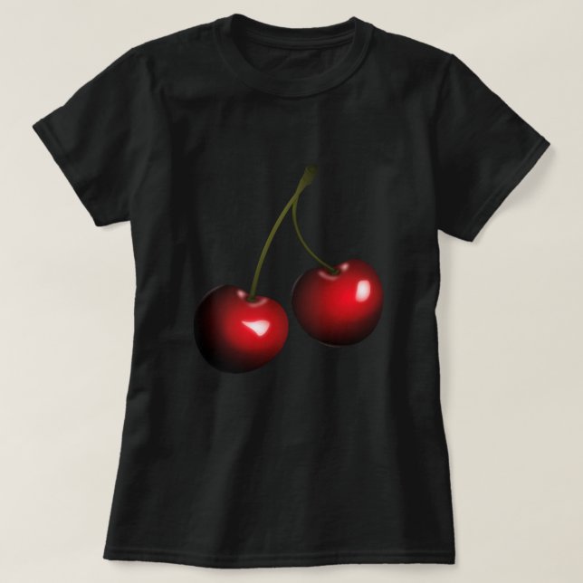 Fruits de T-shirt cerise Drôle Design - Choisissez (Design devant)