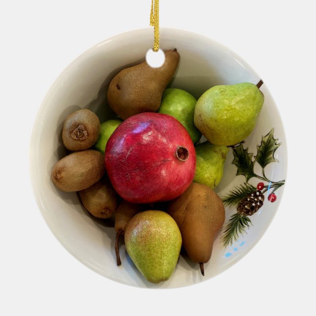 Fruits d'hiver - Ornement en céramique (Dos)