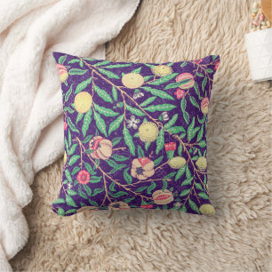 Fruits et fleurs de style vintage Coussin Art déco