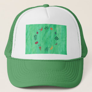 Fruits et légumes colorés Casquette