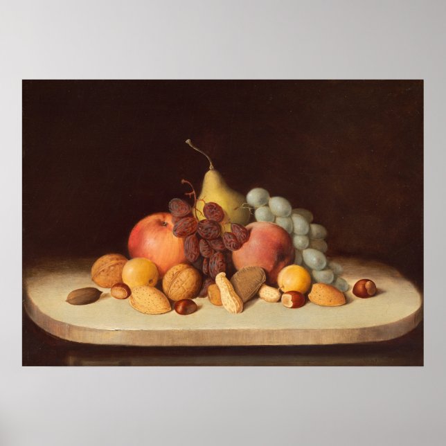 Fruits et noix - Poster d'art Robert Duncanson (Devant)