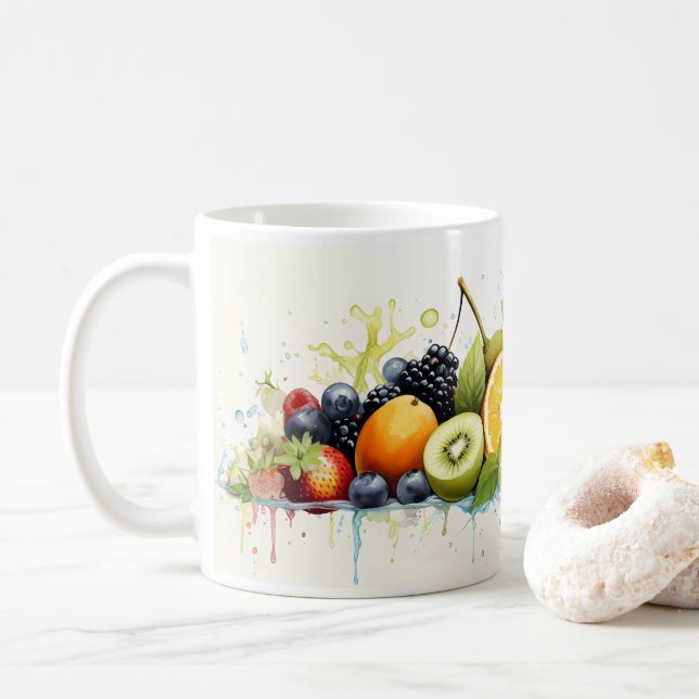 Fruits Frais Sur Votre Mug (Avec donut)