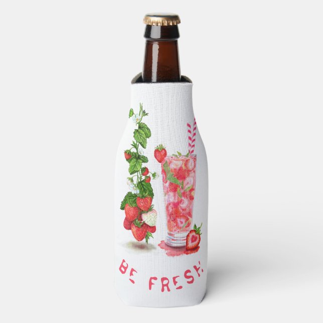Fruits Glacières Cool de jus de fraise Boisson (Bottle Devant)