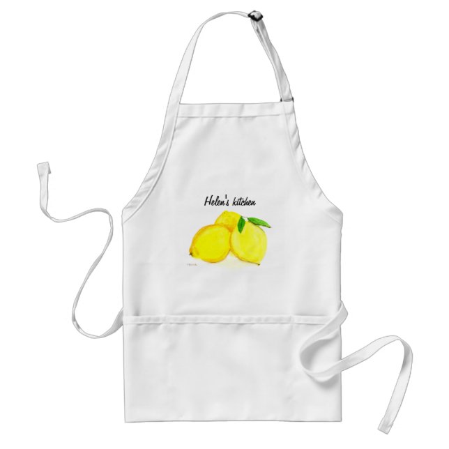 Fruits jaunes citrons Tablier standard personnalis (Devant)