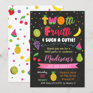 Fruits Twotti Frutti Invitations de fête d'anniver