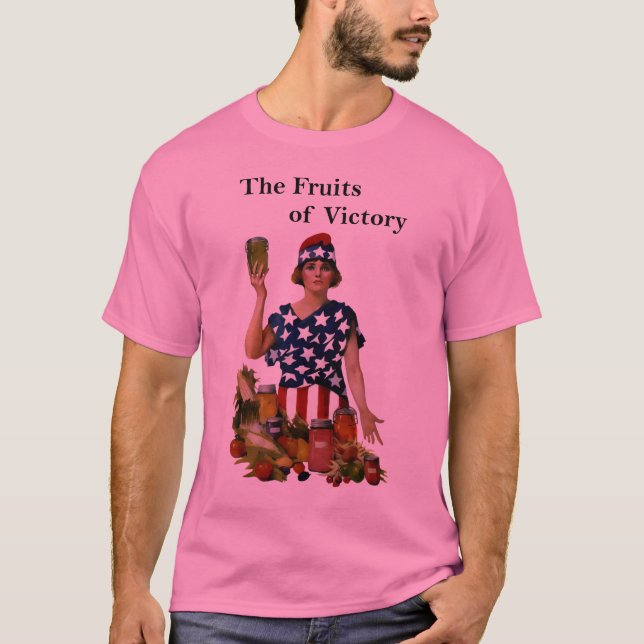 Fruits vintages de T-shirt d'affiche de victoire (Devant)