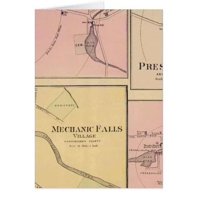 Ft Fairfield, Presque Isle, Caribou Carte (Devant)