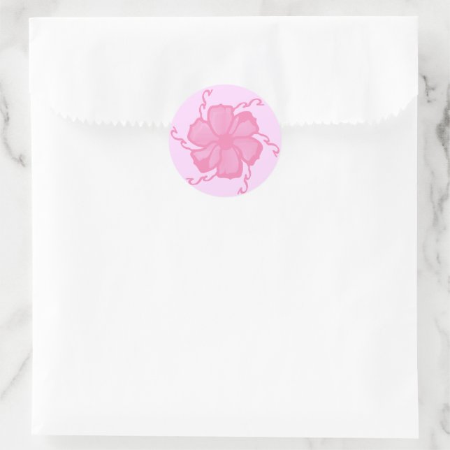 FTF Autocollants Monochromes de couleur Rose Clair (Sac)