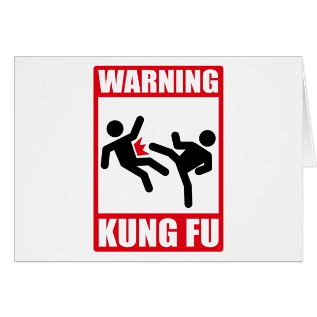 fu d'avertissement de kung (Devant horizontal)