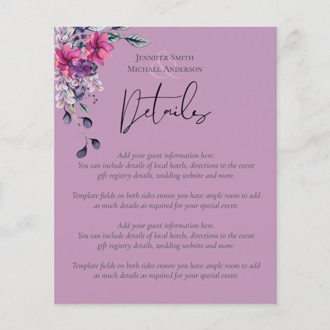 Fuchsia Dreams coordonne Sage and Deep Pink (Devant)