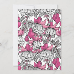 Fuchsia en blanc et rose