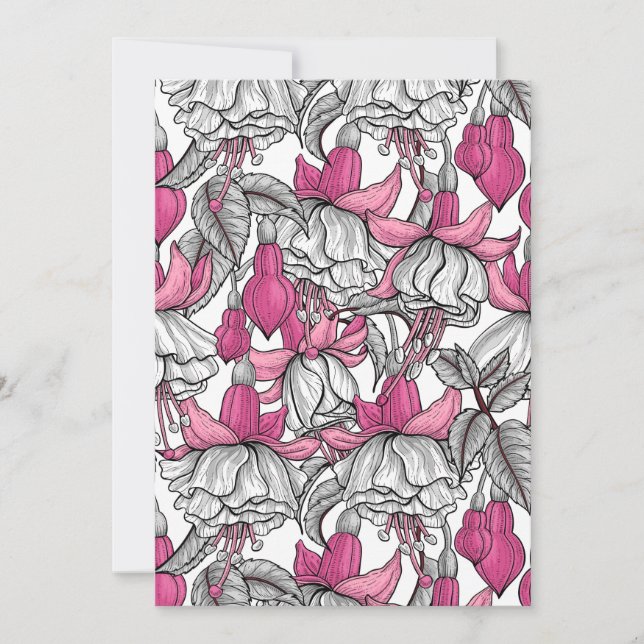Fuchsia en blanc et rose (Devant)