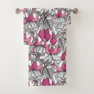 Fuchsia en blanc et rose