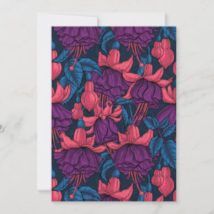 Fuchsia en bleu et violet
