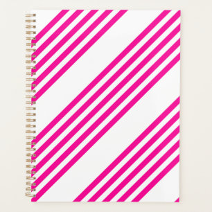 Fuchsia et blanc cinq bandes motif