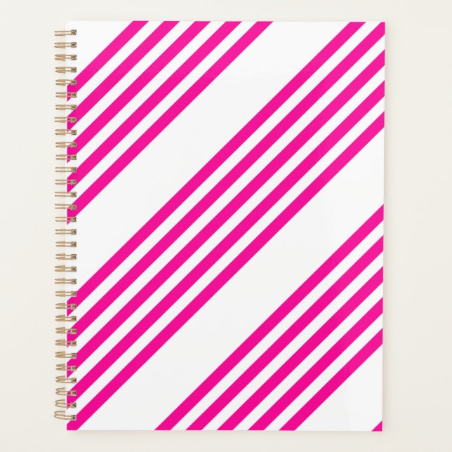 Fuchsia et blanc cinq bandes motif (Devant)