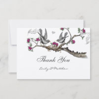 Fuchsia & Gris Faire-Part de Mariage Vintage Oisea