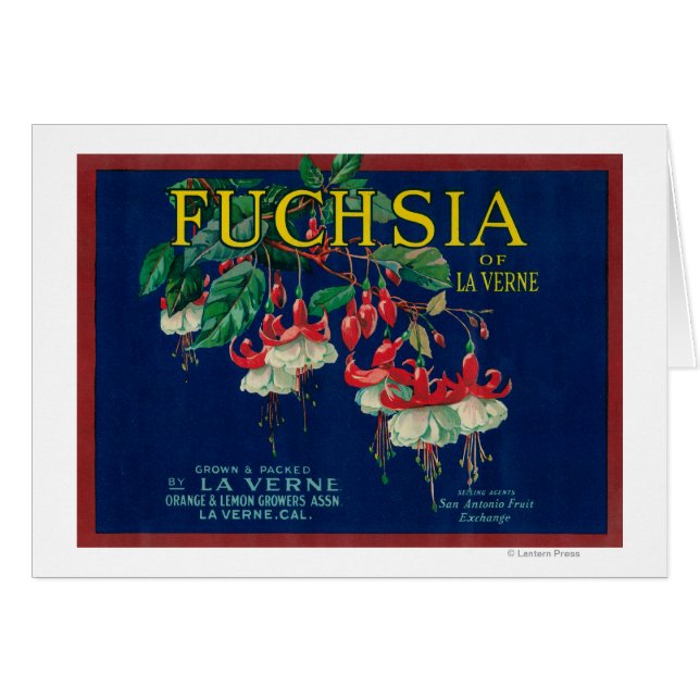 Fuchsia Lemon LabelLa Verne, CA (Devant horizontal)