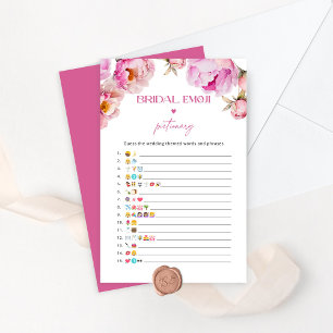 Fuchsia nuptiale douche émoticônes