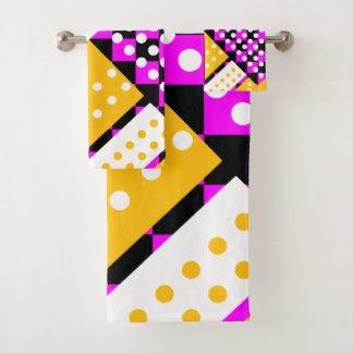 Fuchsia rose et jaune