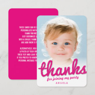 Fuchsia Rose Grande Esquisse Merci Enfant Annivers