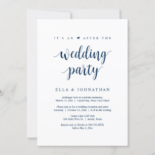 Fuite, C'est une fête après le mariage Invitation