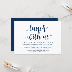 Fuite en mariage, déjeuner avec nous, invitation d