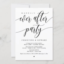 Fuite en mariage, invitation à la fête pour toujou