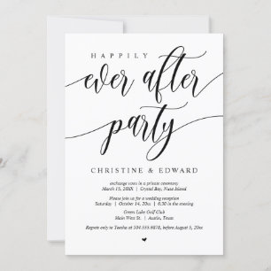 Fuite en mariage, invitation à la fête pour toujou
