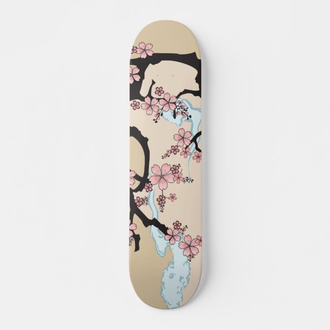 Fuji et Sakura : skateboard (version sakura) (Devant)