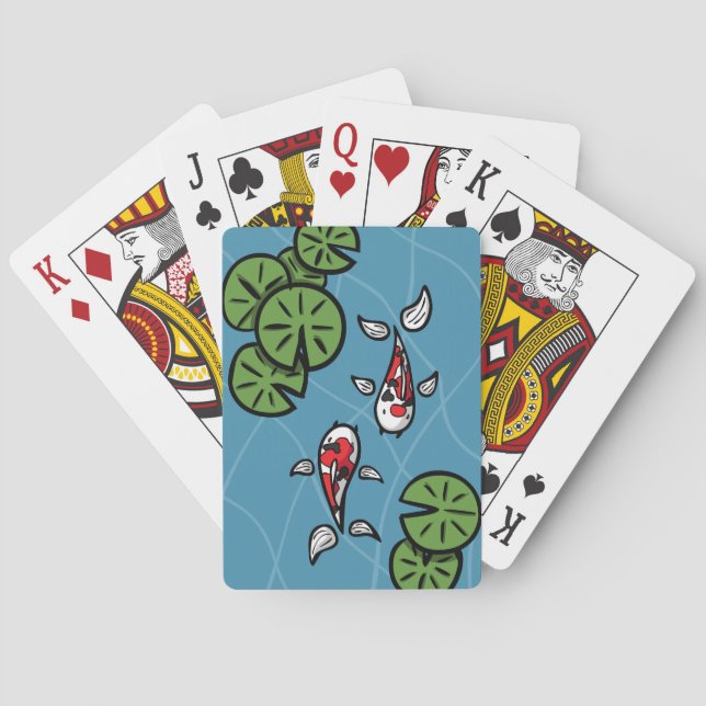 Fuku et Heiwa les cartes de jeu classiques de Koi (dos)