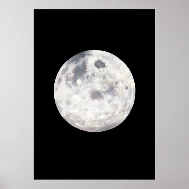 Full Moon Painting Poster (Devant)