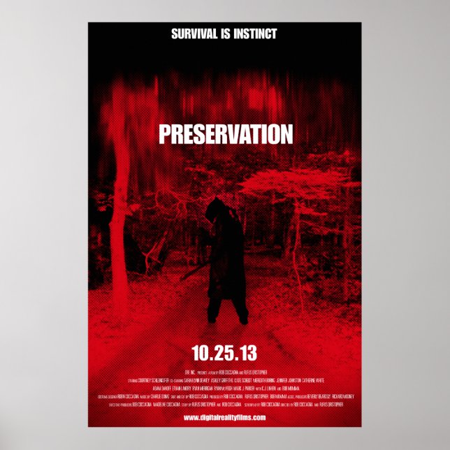 Full size Preservation Movie poster (Devant)