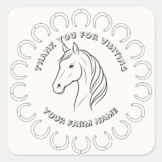 Fully Custom Horse Farm Stickers