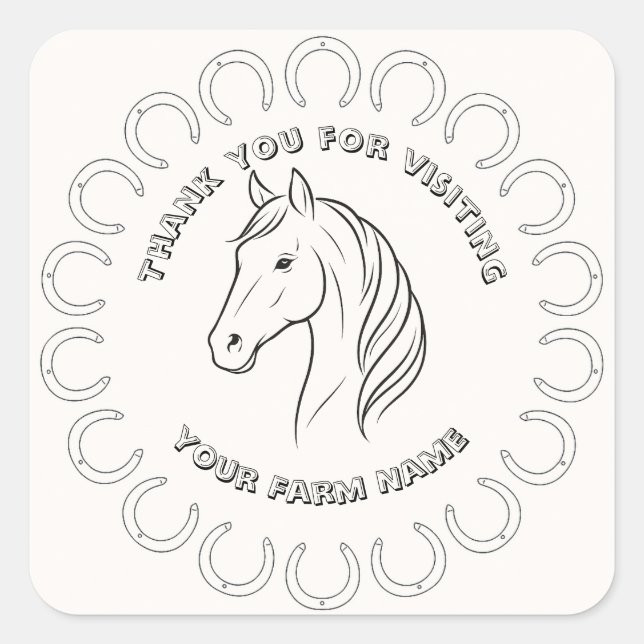 Fully Custom Horse Farm Stickers (Devant)