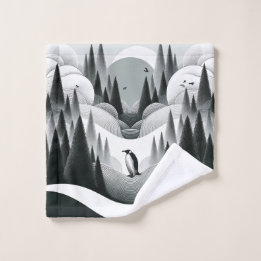 Fumée blanche douce Gris Forêt Hills Arbres Vagues