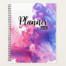 Fumée diffuse rose et violette