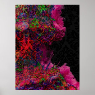 Fumée et affiche de mirages