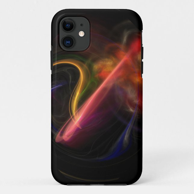 Fumée et flammes art abstrait iPhone 5 coque (Dos)