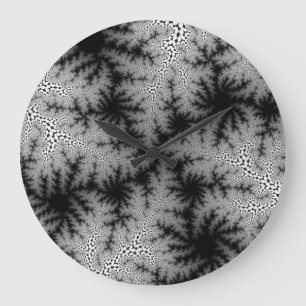 Fumée noire personnalisée Speckle Grande horloge r