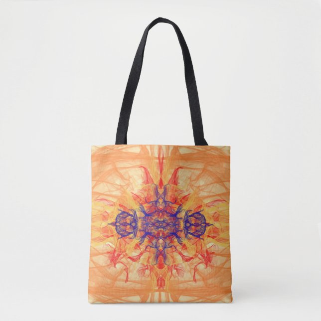 FUMÉE ORANGE - Art Fractal - Sac fourre-tout (Devant)