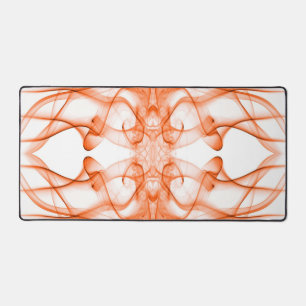 Fumée orange symétrique minimaliste blanc