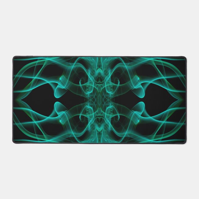 Fumée verte minimaliste symétrique noir (Recto)