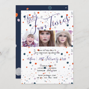 FUN 18th 21st 30th 40th Birthday Party Invitations